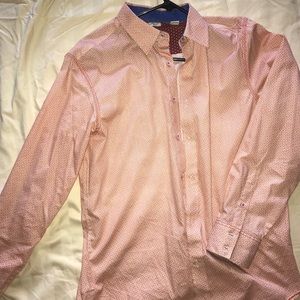 Orange Trendy Button Down